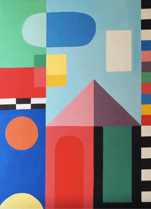 Daydreaming from home painting by Ariana Escobar