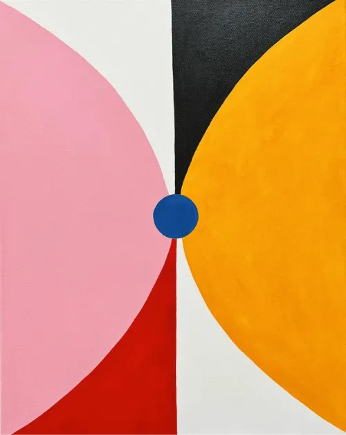 Hourglass painting by Ariana Escobar