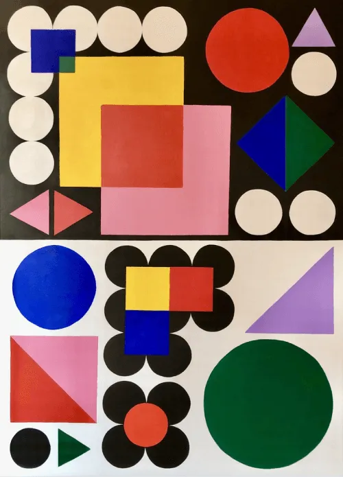 On-grid painting by Ariana Escobar