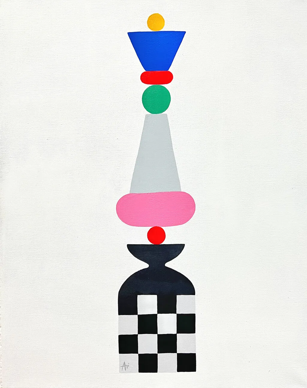 Totem 2 painting by Ariana Escobar