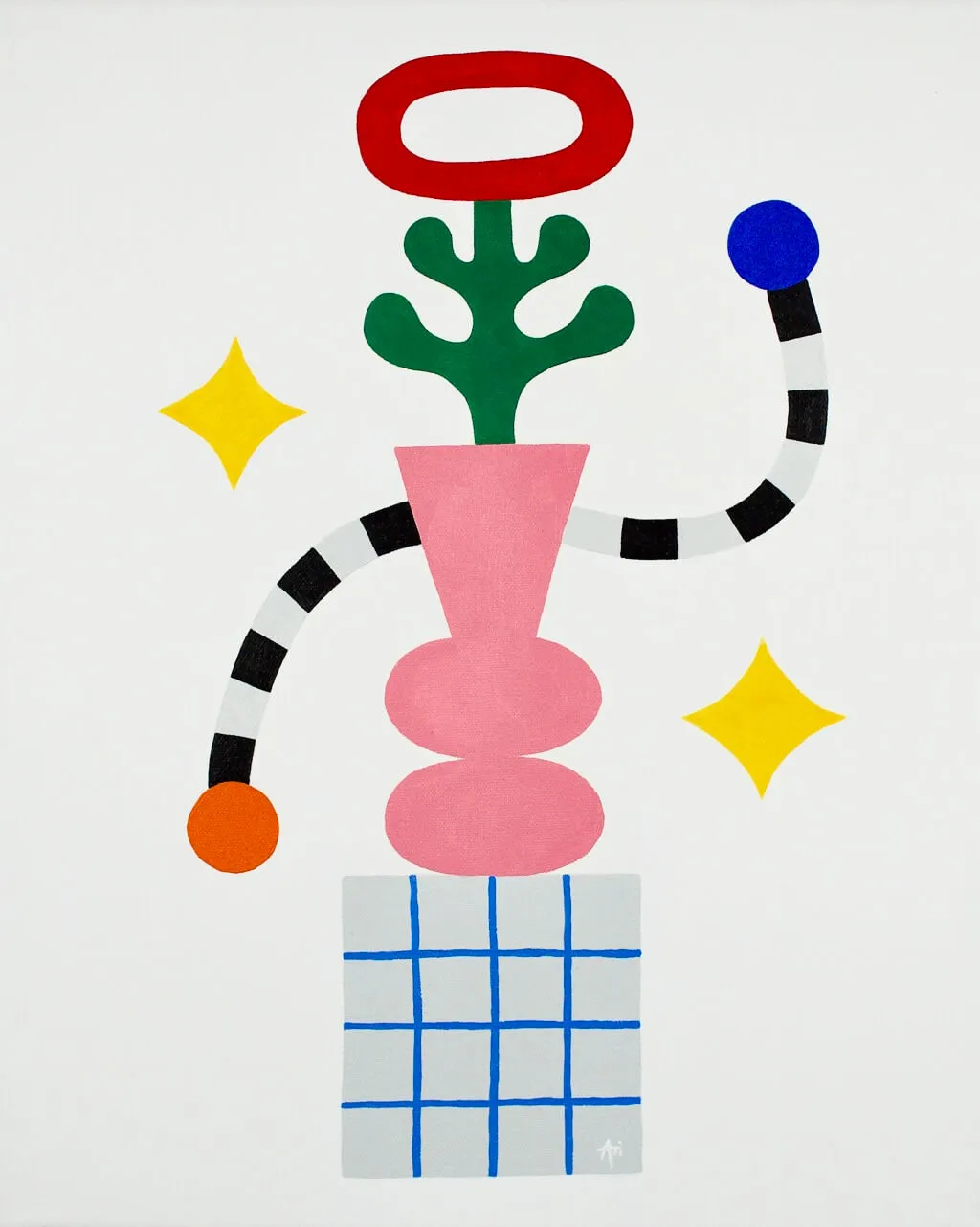 Totem 4 painting by Ariana Escobar