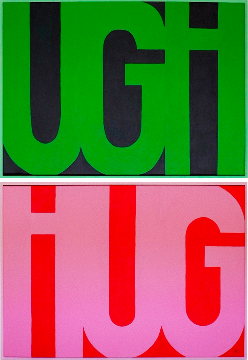 UGH HUG painting by Ariana Escobar