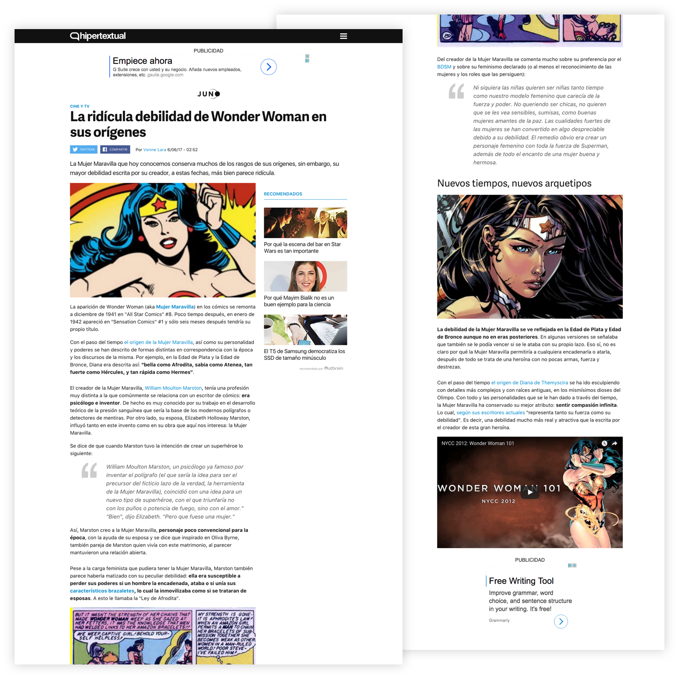 Hipertextual's article page